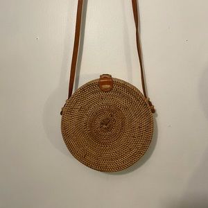 Crossbody Rattan Bag